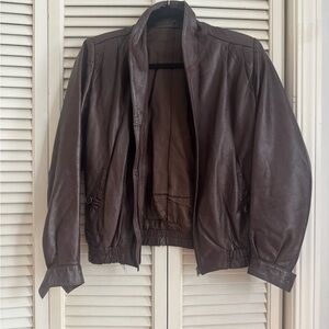 Women’s Vintage Brown Leather Jacket